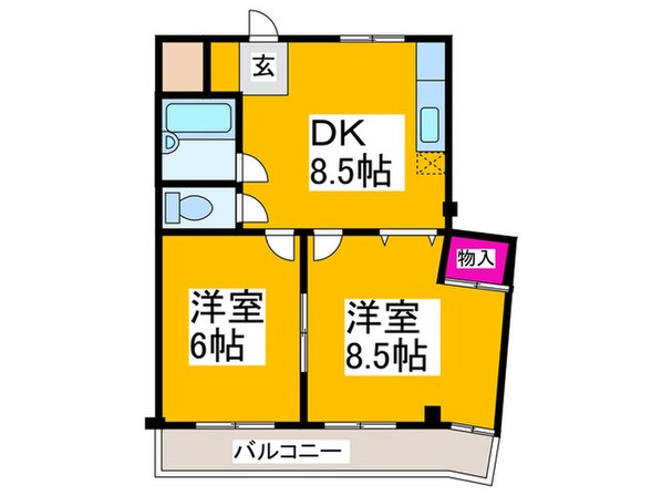 メゾンドくみの木の物件間取画像